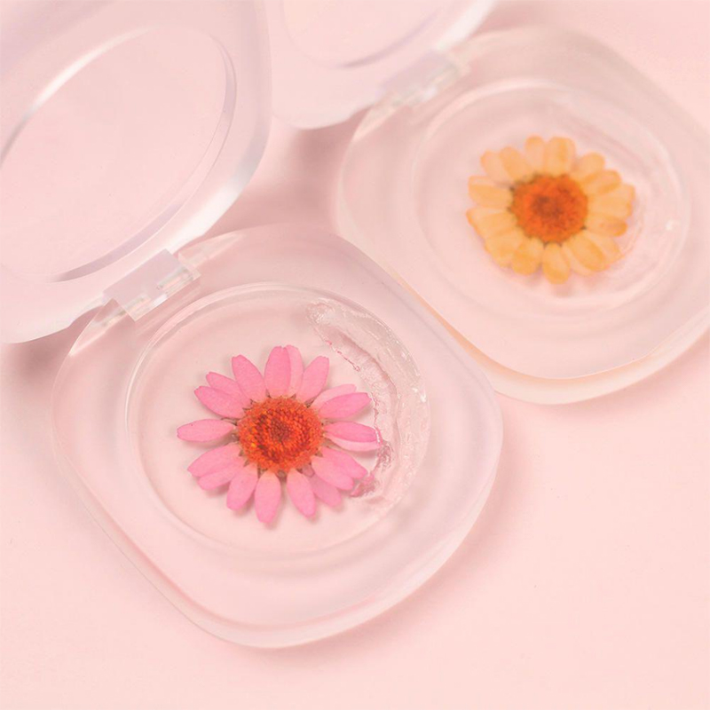 Lícny make-up na tvár Magická ružová PH Zmena farby Priehľadná Transparentná Amber Vegan True Flowers Zvýrazňujúci krém na líca