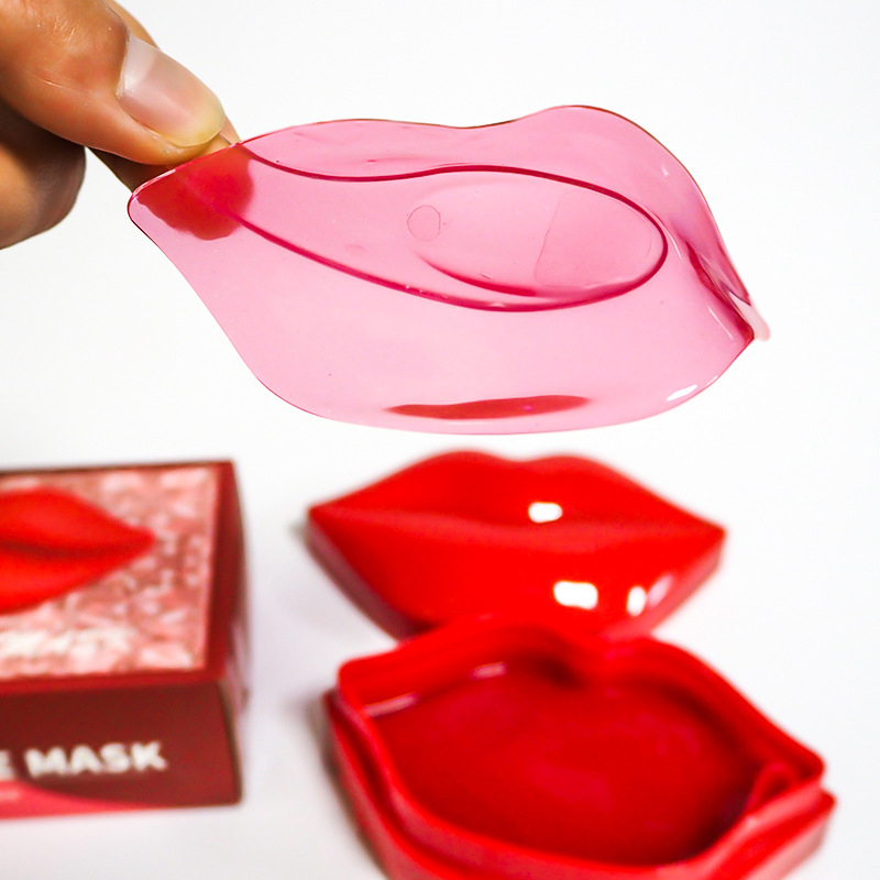 Maska na pery Červená nočná hydratačná a hydratačná maska ​​na pery Dudu Starostlivosť o pery