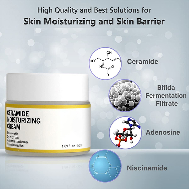 Ceramidový krém hydratuje a hydratuje zlepšuje stav pokožky a predchádza suchej a popraskanej pokožke 50g