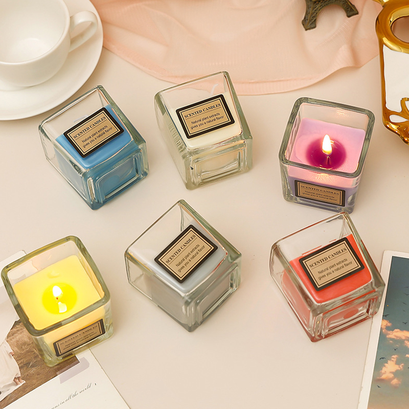 120g Vône Vonné domáce vonné sviečky Silná vôňa Dlhotrvajúca aromaterapeutická nádoba Sviečky