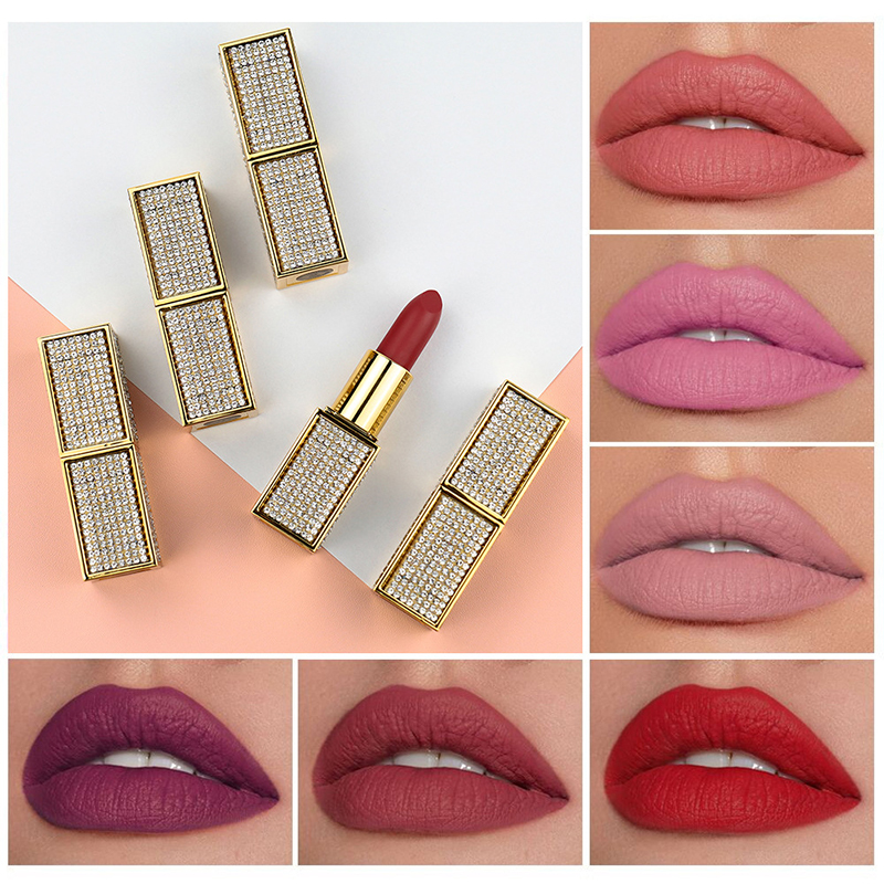 Oem Low Moq 13 farieb hydratačný dlhotrvajúci prispôsobené logo štítok Vegan Nude Matte Lip Stick Rúž